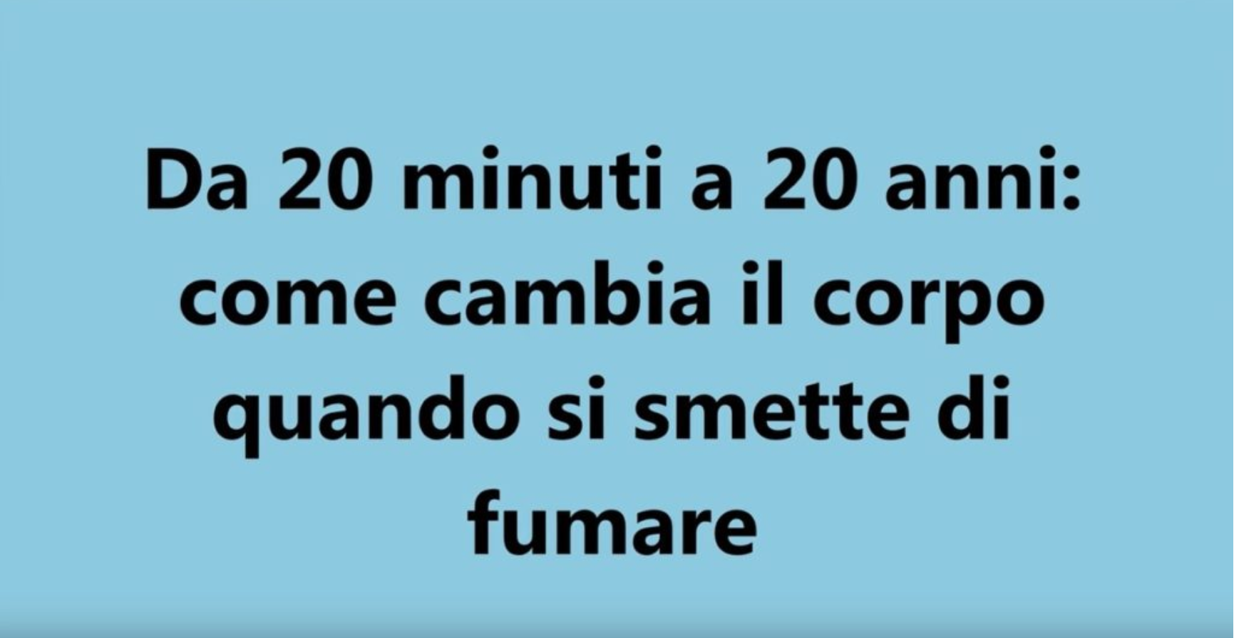smettere fumare
